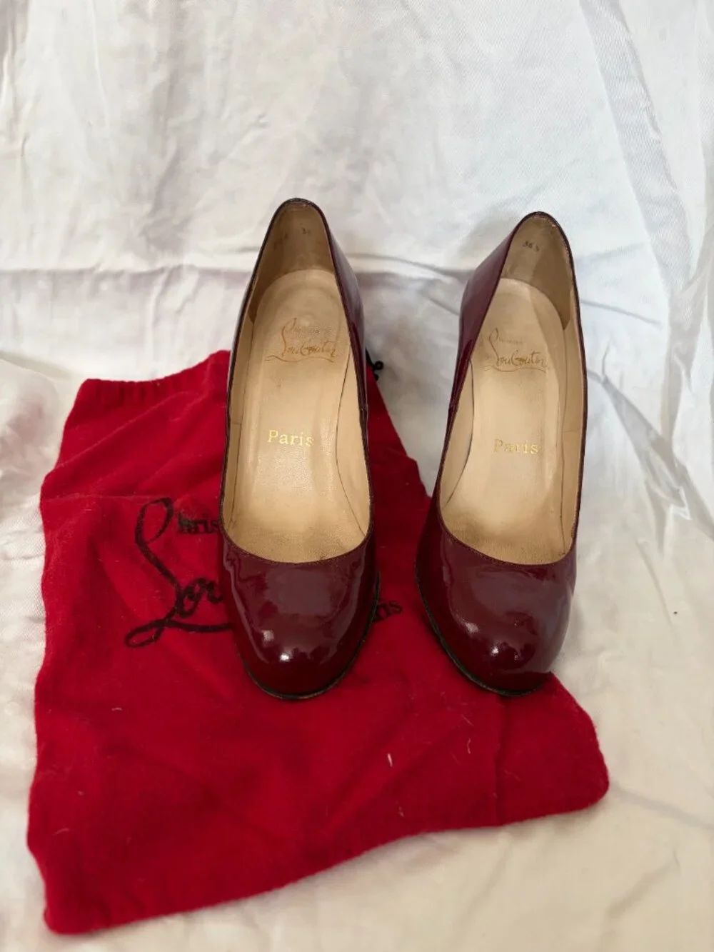 Christian Louboutin Patent Wedge